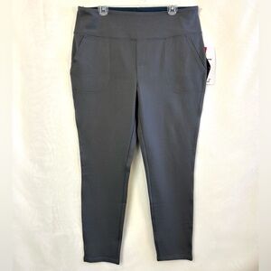 NWT QVC Women With Control Gray Tummy Control Stretch Leggings Pants / Sz 1X